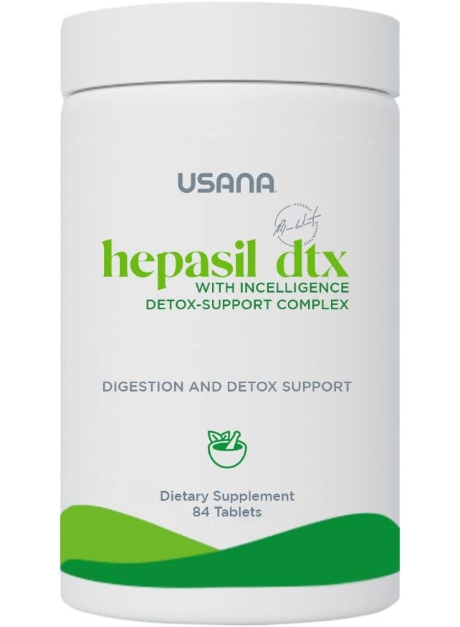 USANA Hepasil DTX with InCelligence Detox-Support Complex for Comprehensive Liver Support* - 84 Tablets - 28 Day Supply - Image 1